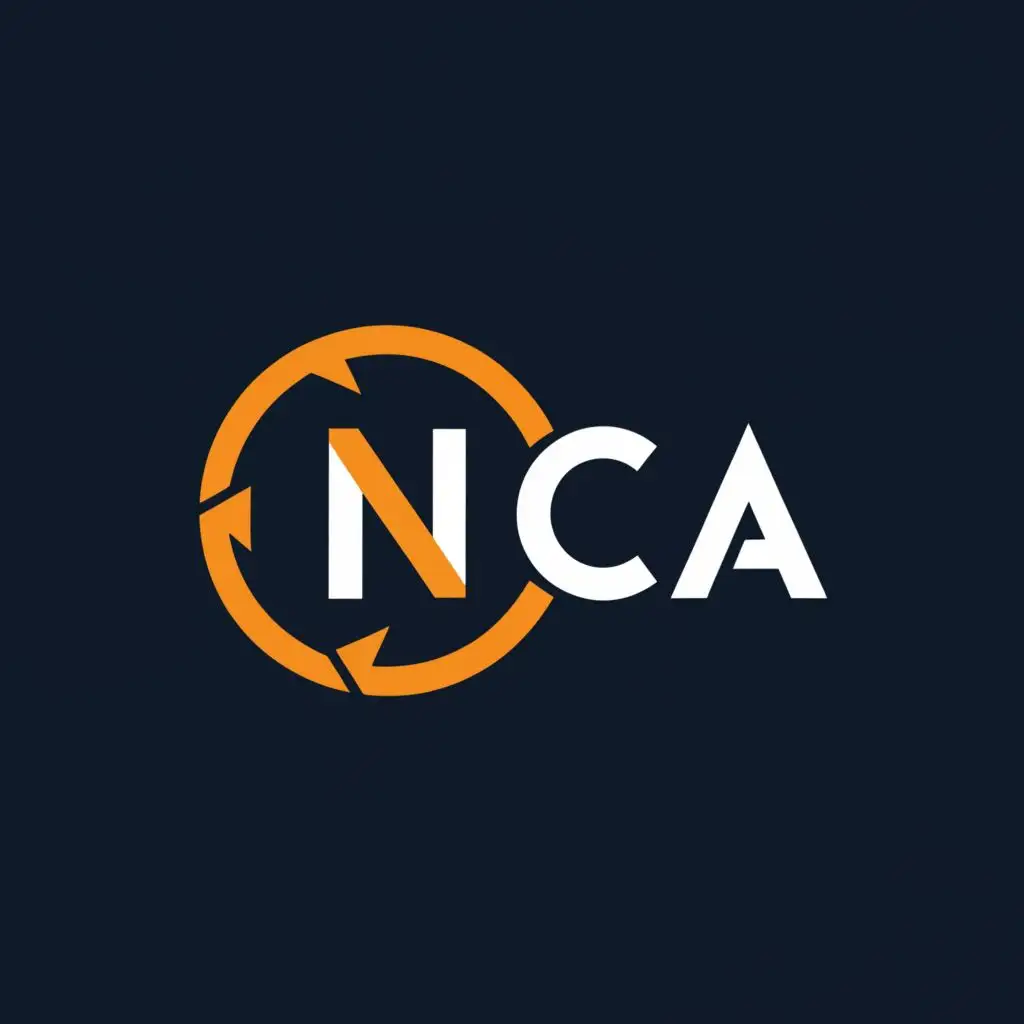 a logo design,with the text "NCA", main symbol:MONEY EXCHANG,Minimalistic,clear background