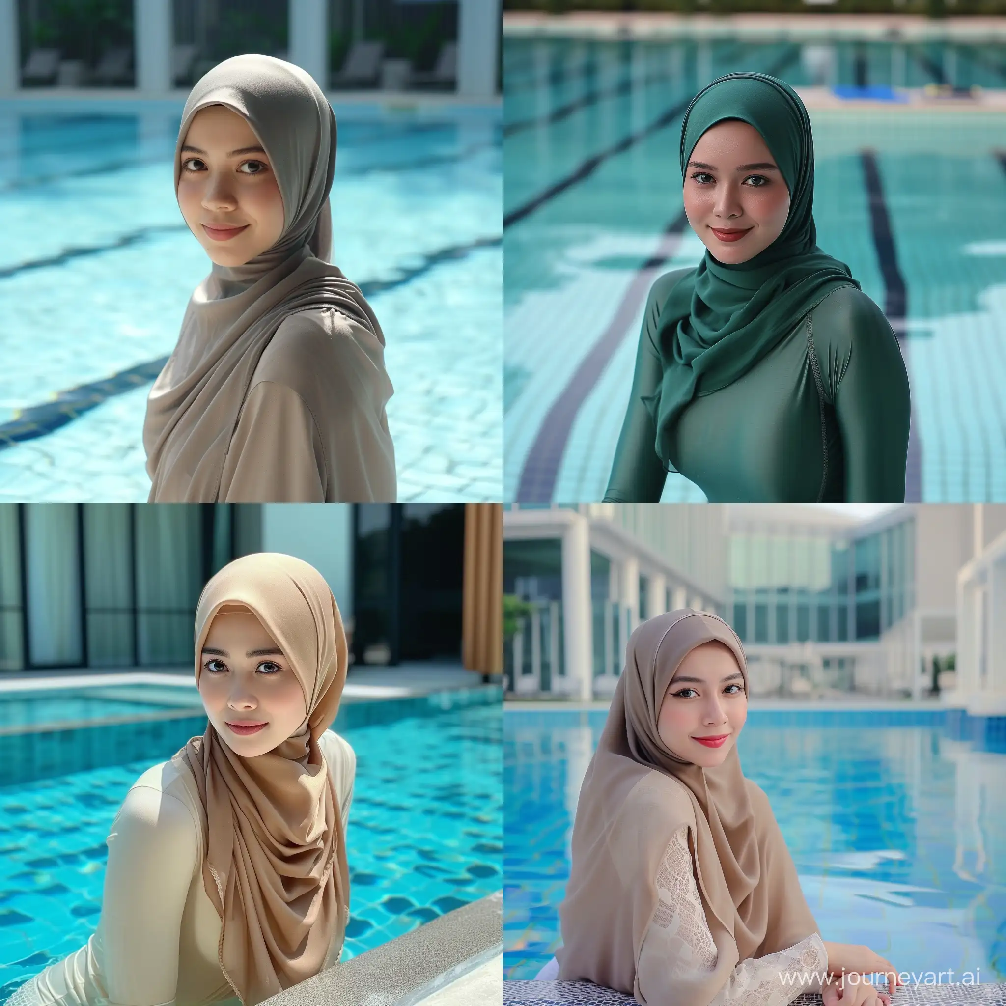 Stunning-Indonesian-Hijab-Woman-Enjoying-Poolside-Serenity