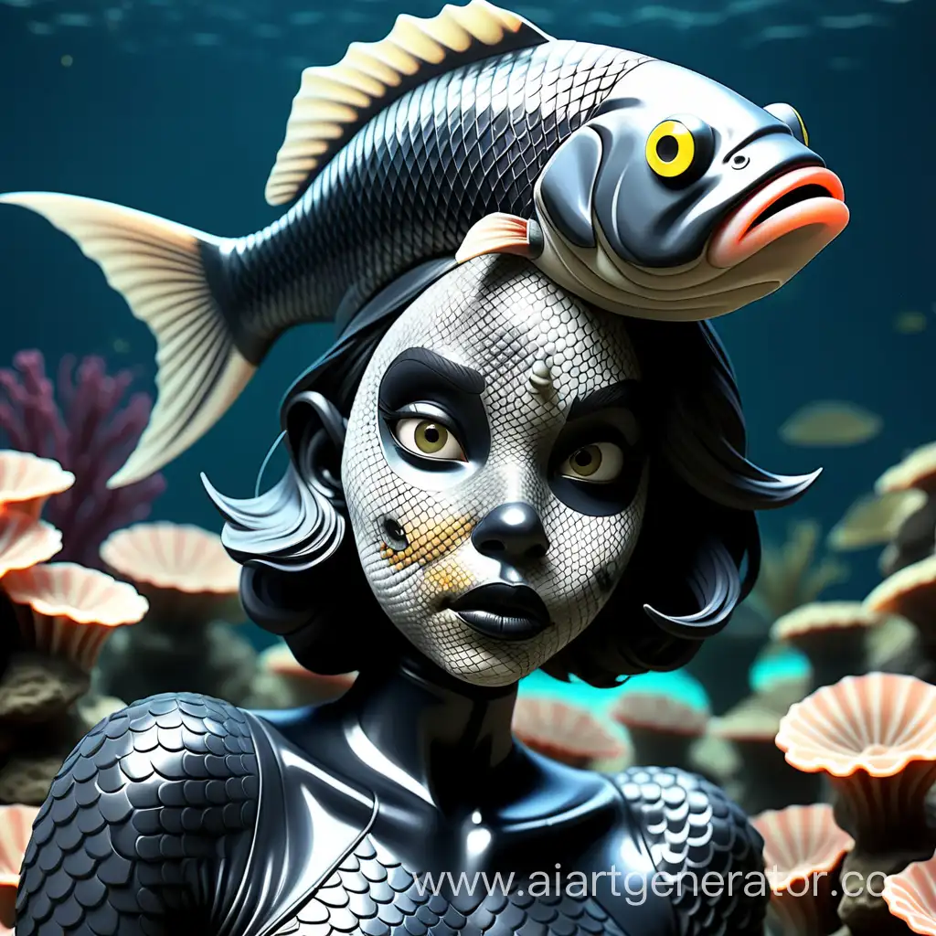 Aquatic-Creature-with-Black-Latex-Skin-and-Fish-Features