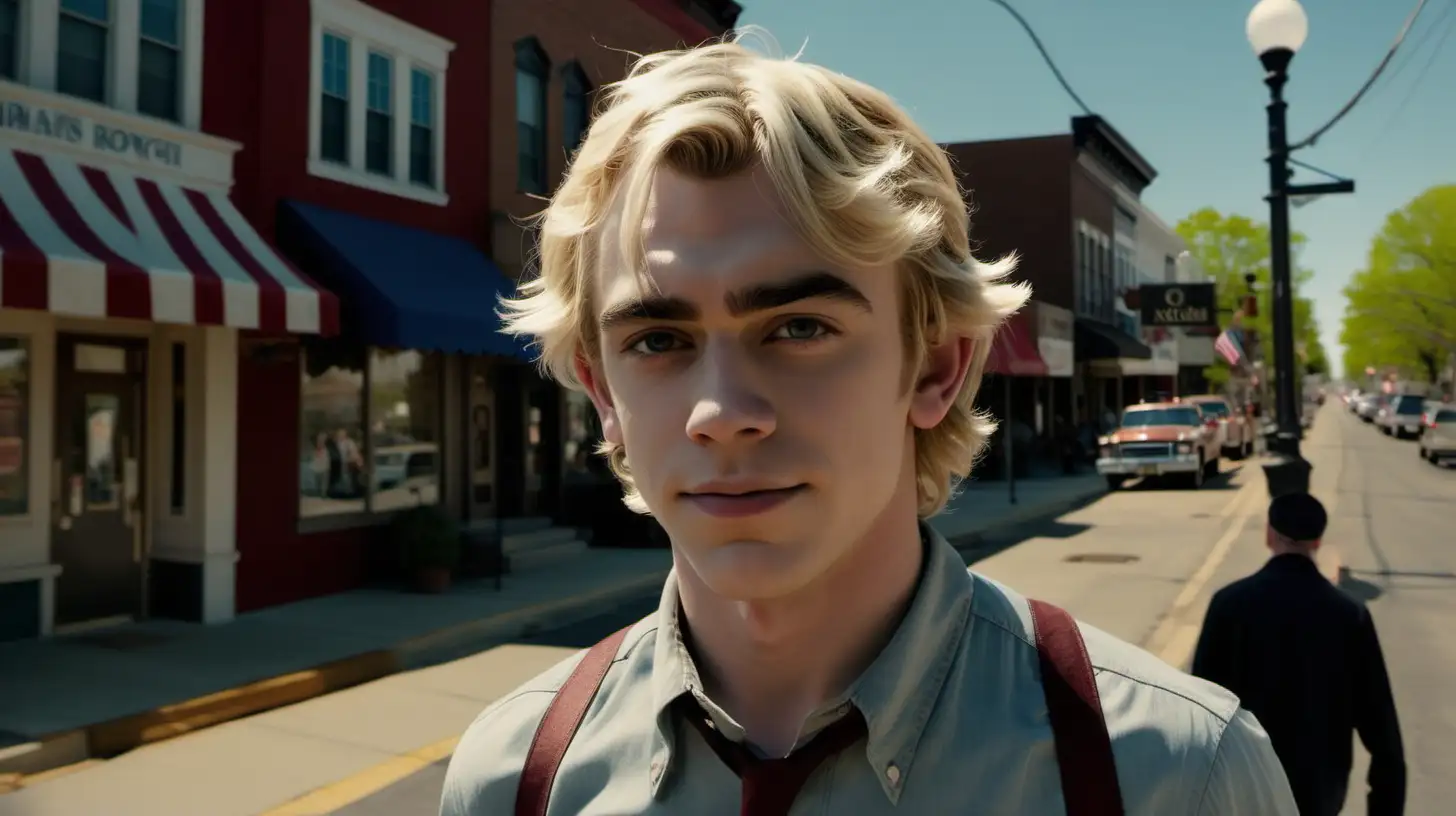 Ross Lynch Strolls Through Idyllic Small Town America on a Cinematic Spring Afternoon