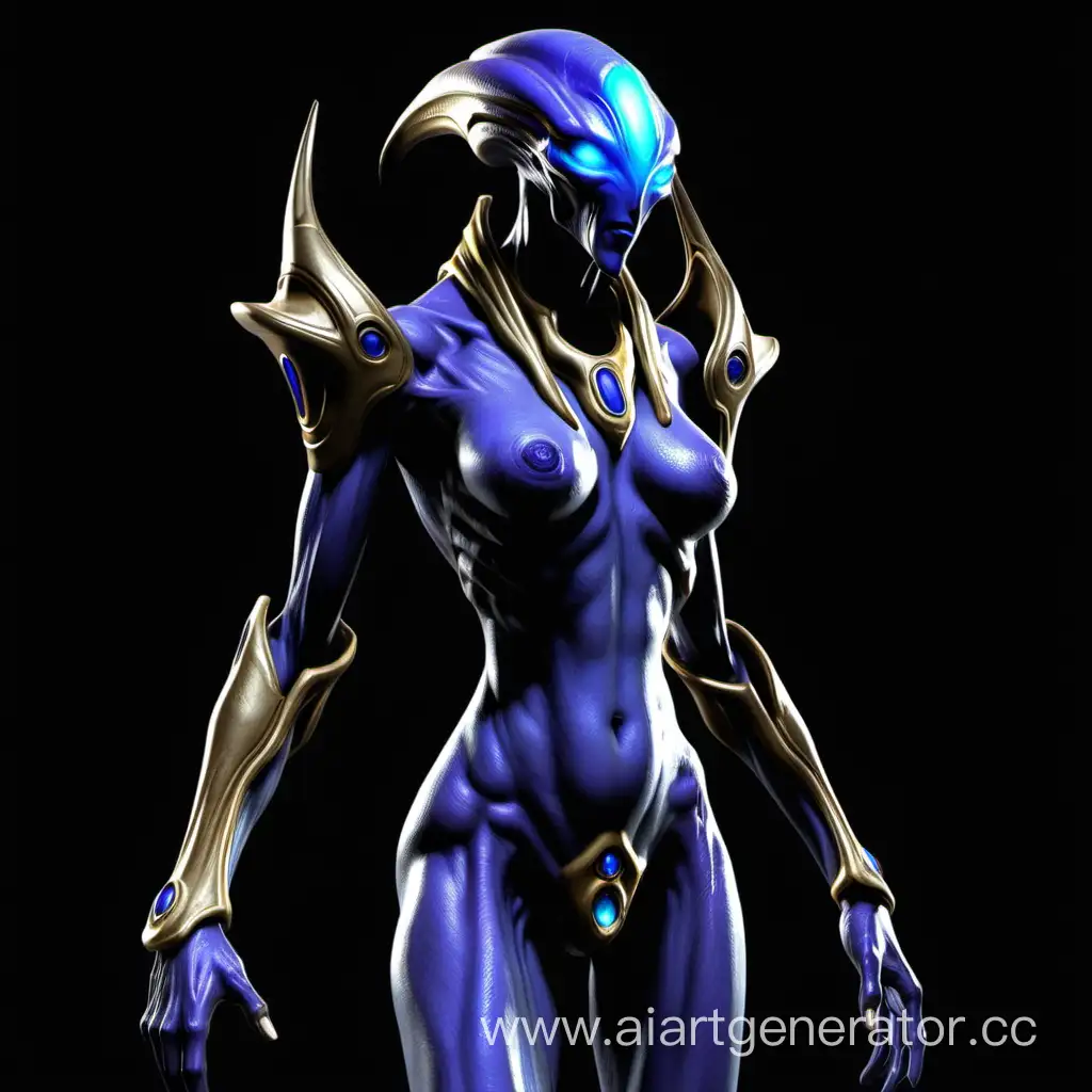 A faceless naked protoss from the Starcraft video game 