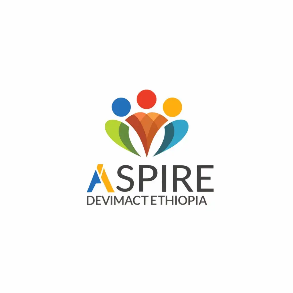 a logo design,with the text "ASPIRE  Devimpact Ethiopia", main symbol:community,Moderate,be used in Nonprofit industry,clear background