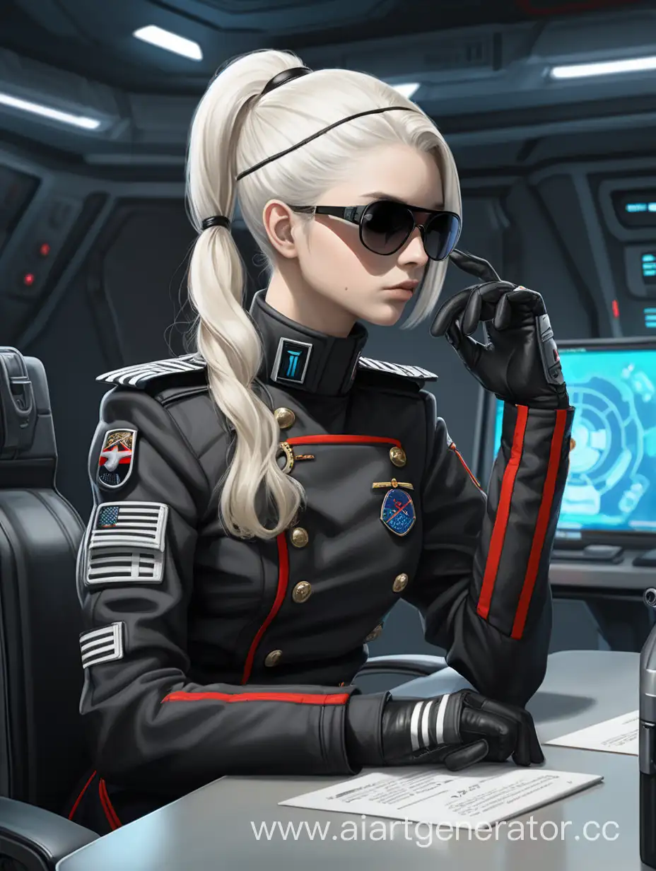Futuristic-Officer-Alone-in-Space-Station