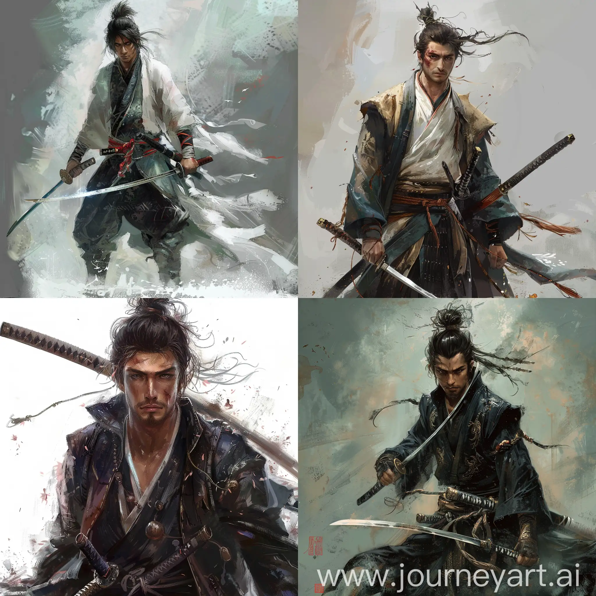 Japanese magic and sword style male protagonist