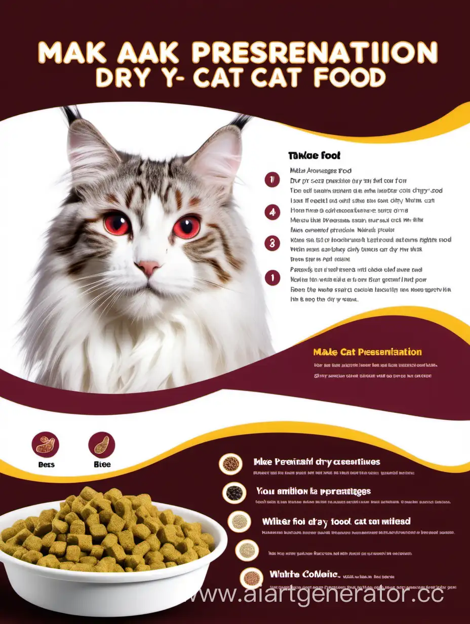 Top-10-Advantages-of-Dry-Cat-Food-Presentation-in-Burgundy-White-and-Yellow
