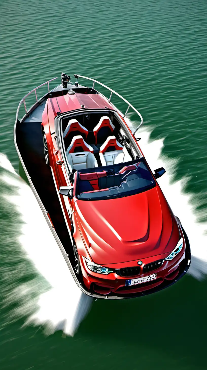 Luxurious BMW M4 Transformed into a Sleek Boat