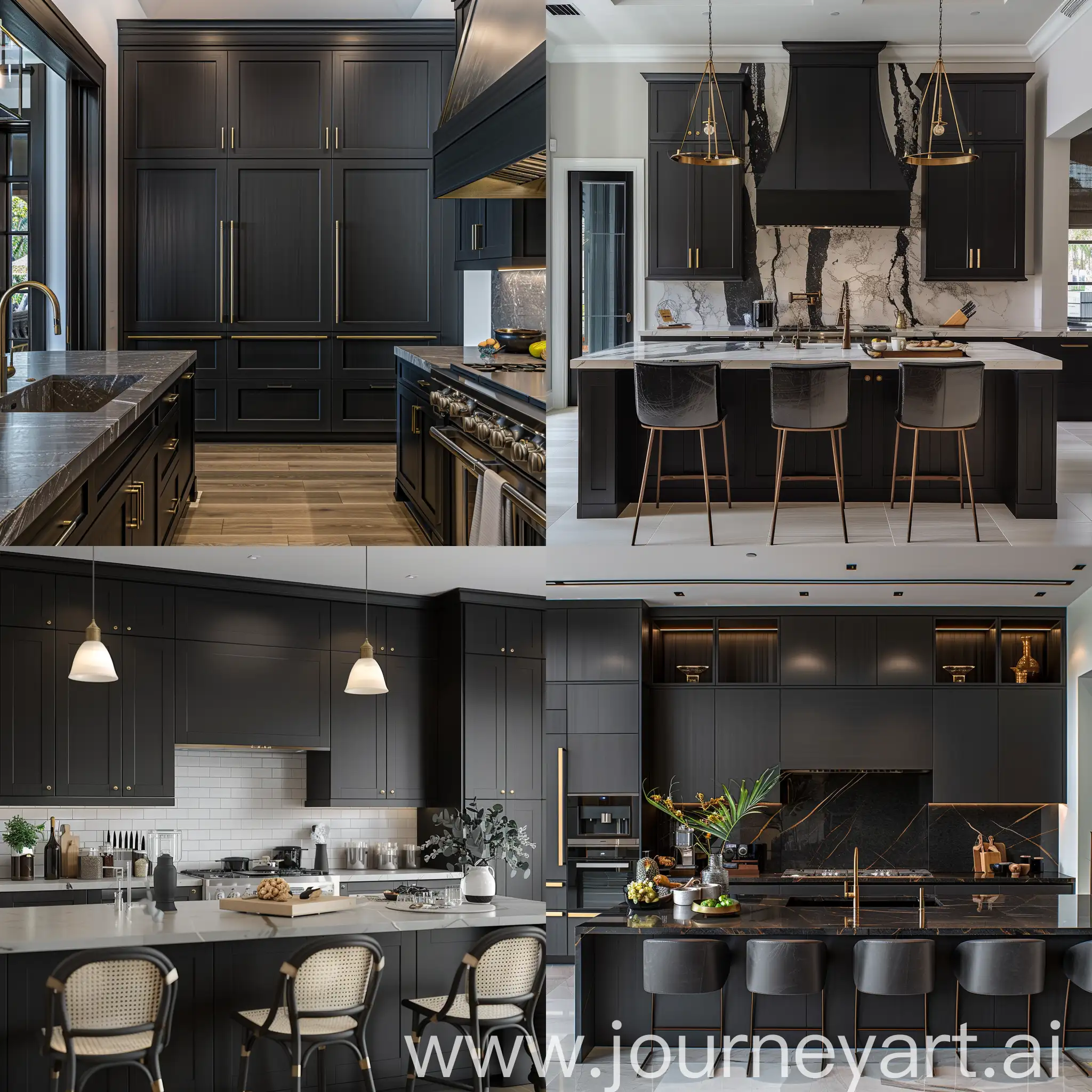 Luxurious-Black-Shaker-Style-Kitchen-Cabinets-in-Florida-HighResolution-HD-Image