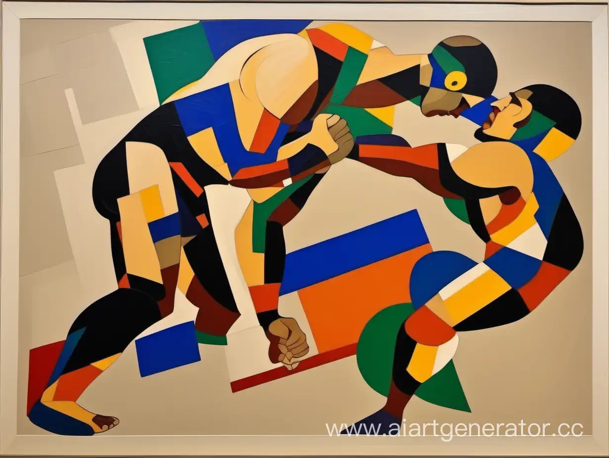 freestyle wrestling, abstractionism, suprematism
