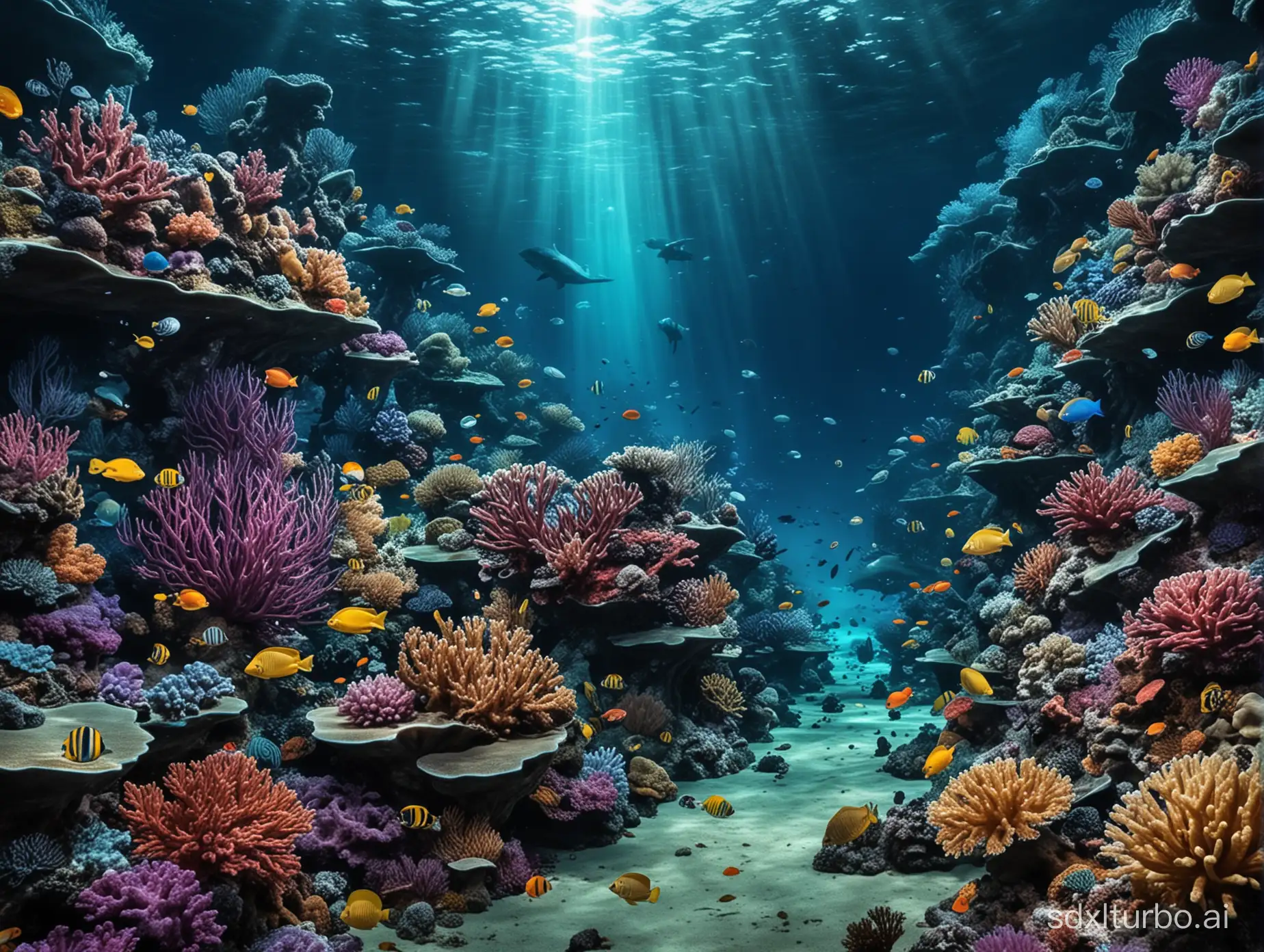Vibrant-Undersea-World-Teeming-with-Marine-Life