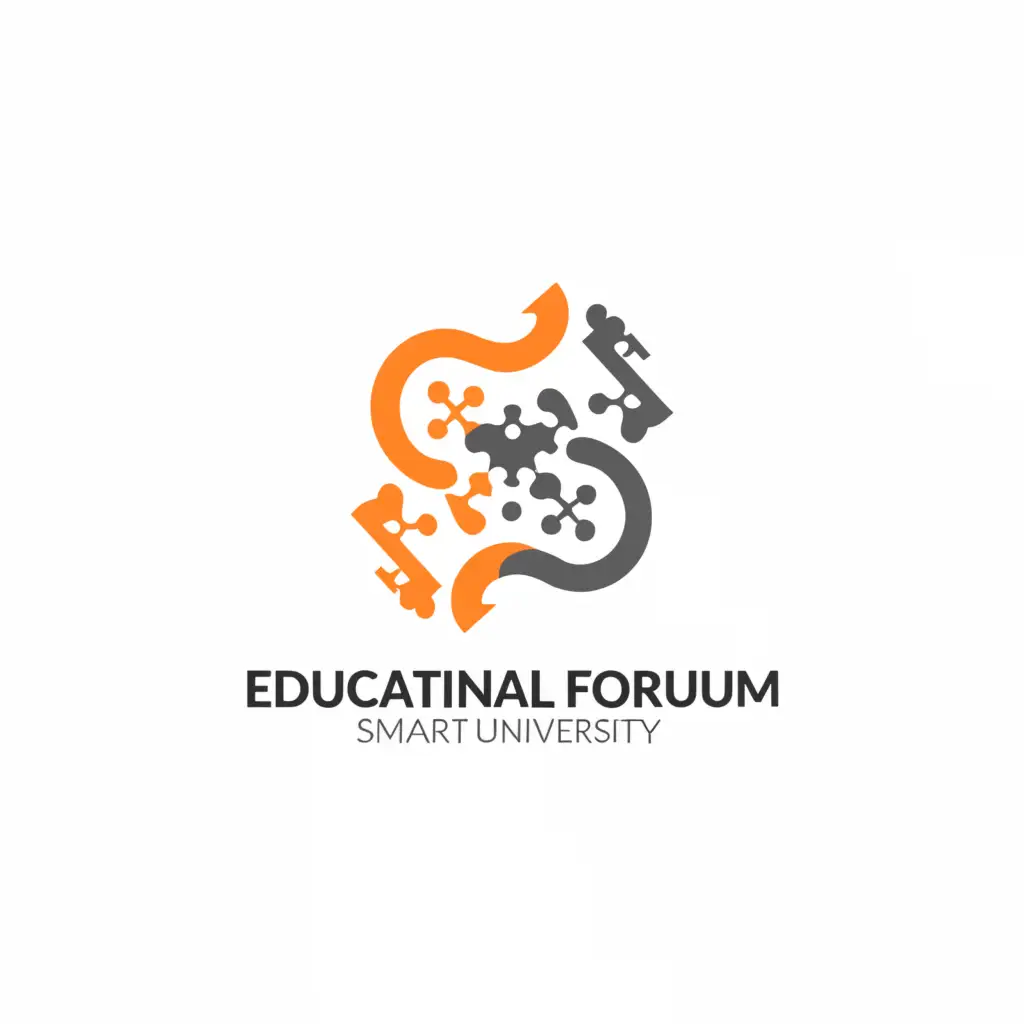 a logo design,with the text "Educational Forum "Smart University"", main symbol:Intellectual Games Club,Minimalistic,clear background