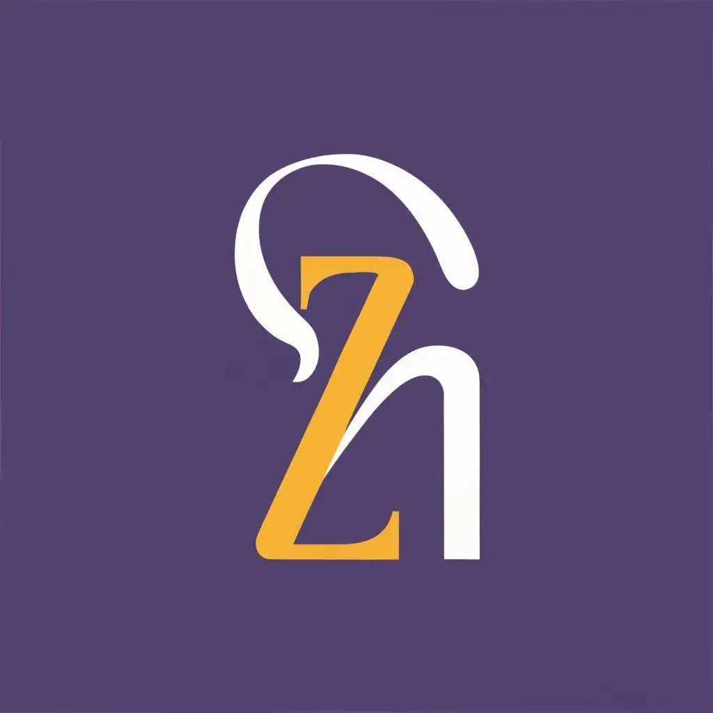 logo, ♡, with the text "ZH", typography, be used in Education industry