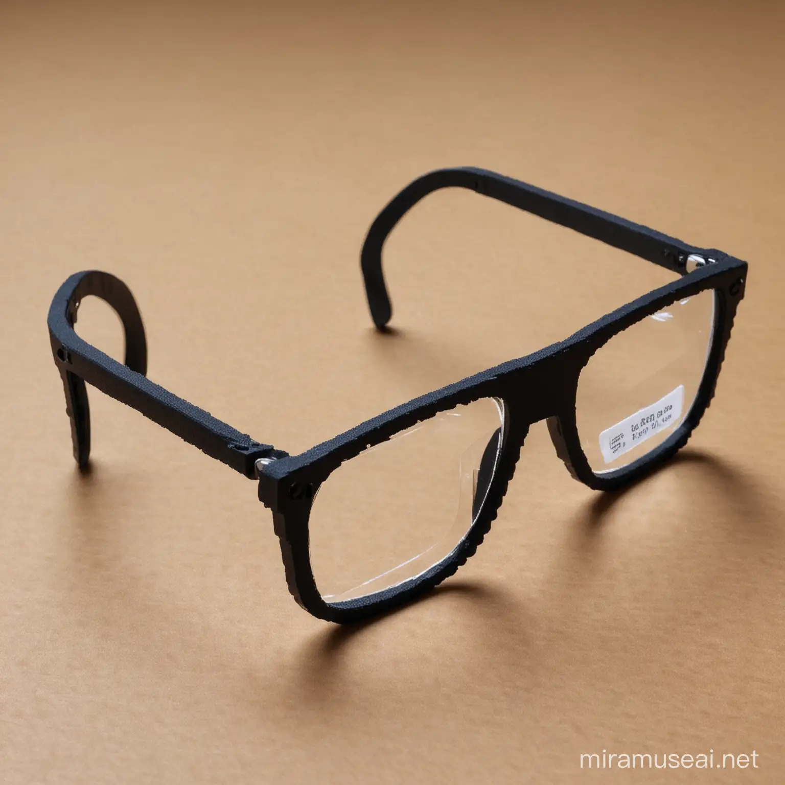 create a 3d printer making a pair of glasses