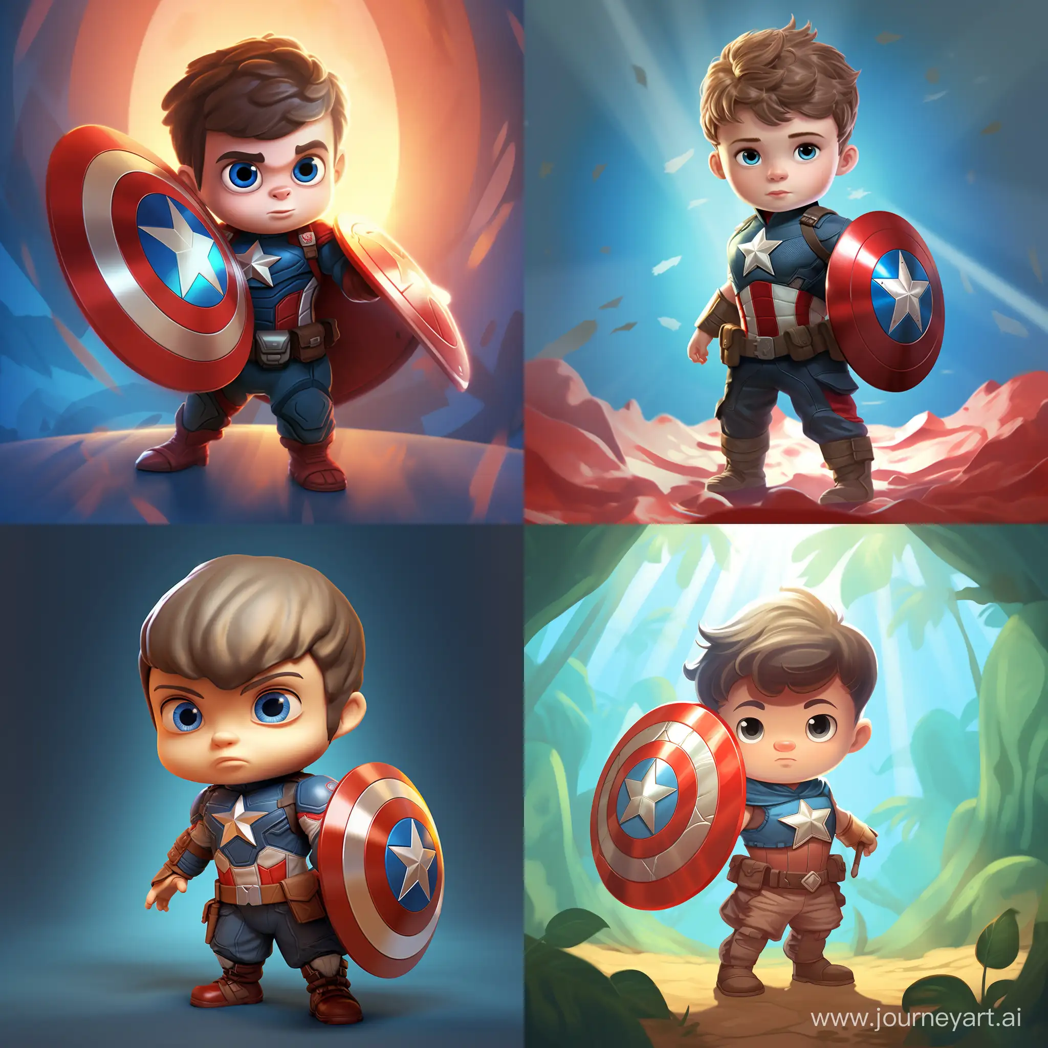 Adorable-Baby-Captain-America-Defends-in-Cartoon-Style-Illustration