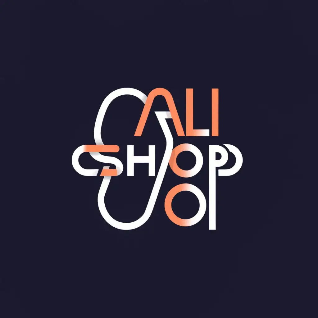 a logo design,with the text "ali shoop", main symbol:shoop,Moderate,clear background