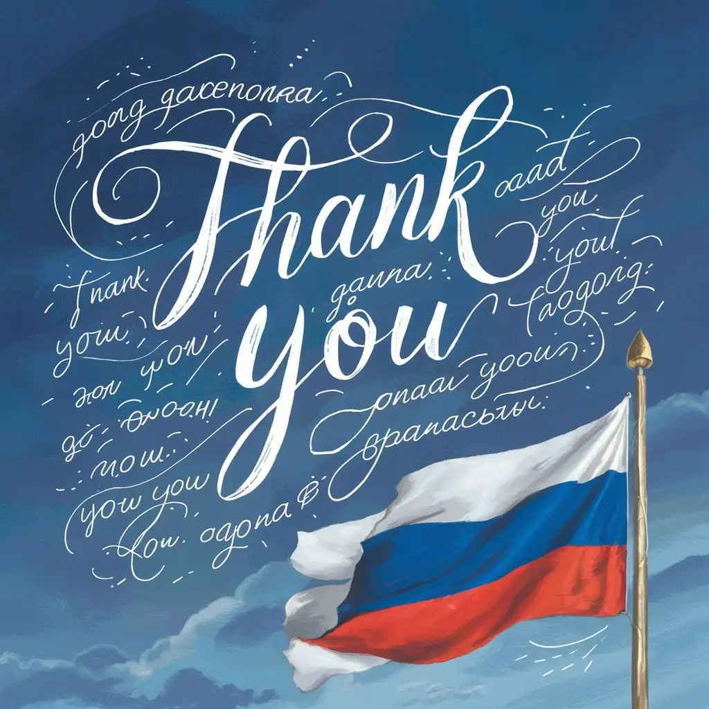 Thank-You-Letter-Blank-with-Blue-Background-and-Waving-Russian-Flag