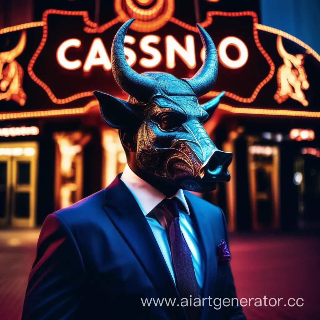 Wealthy-BoarHeaded-Man-in-Suit-by-Neonlit-Casino-at-Night