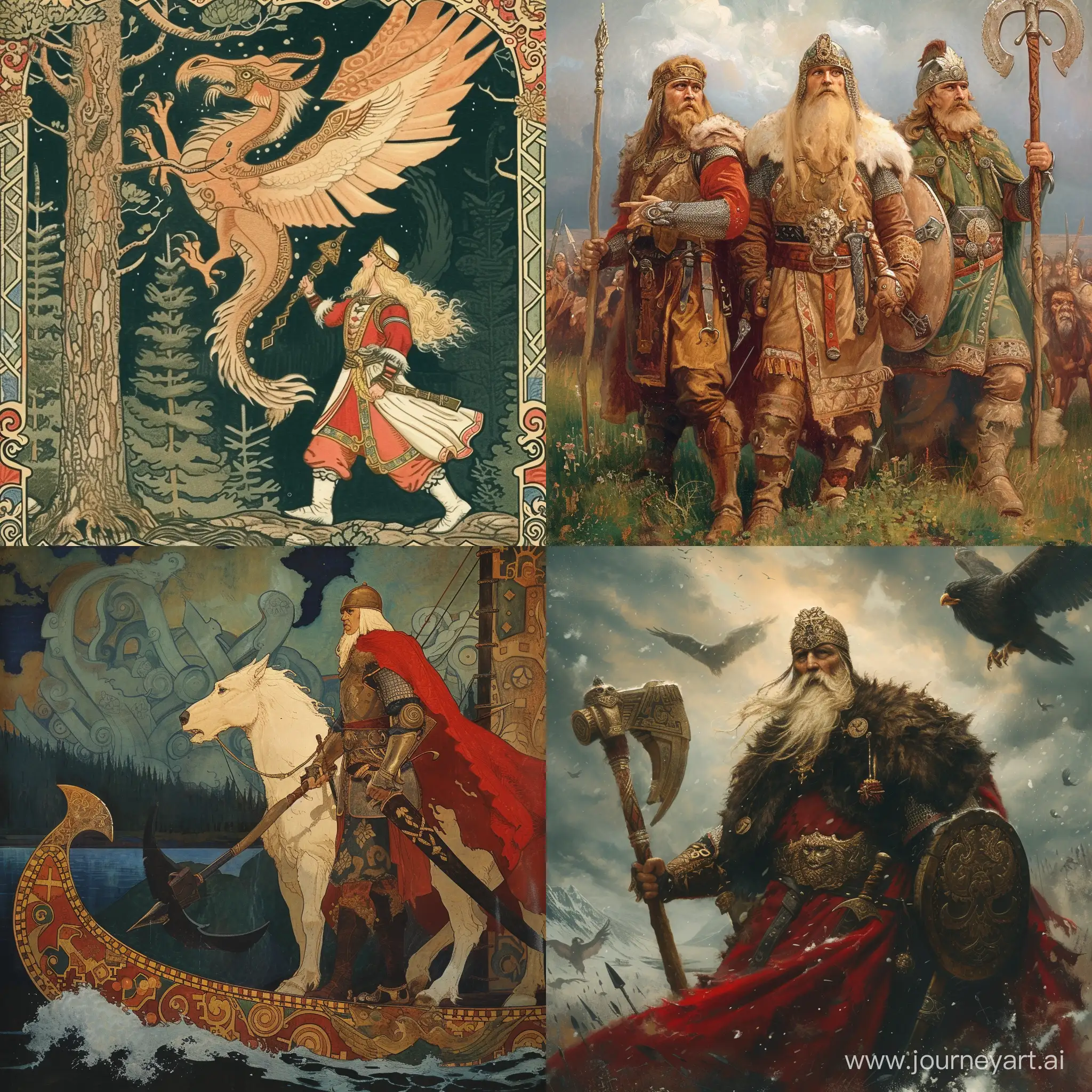the connection between Russian culture and Scandinavian myths