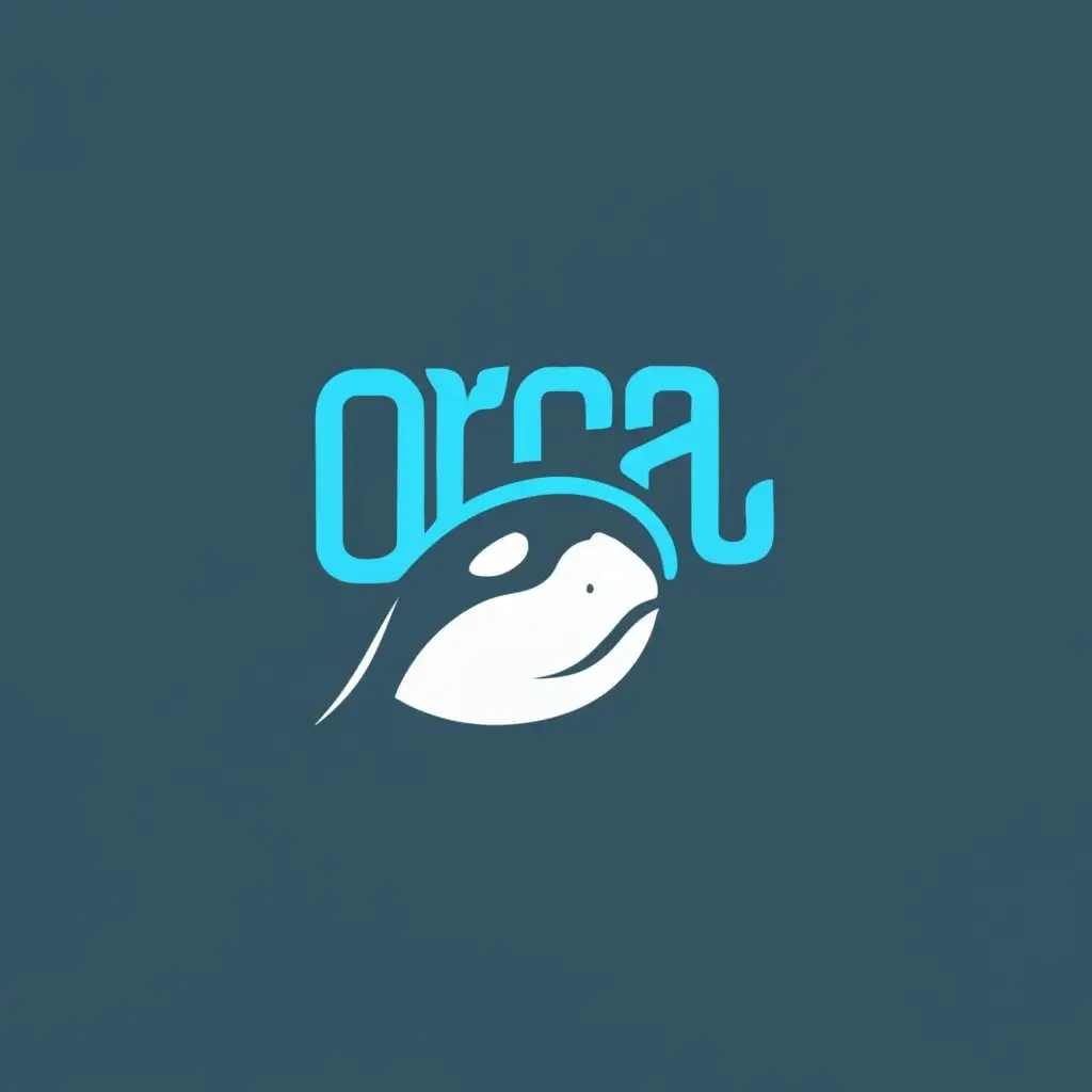 logo, Orca , with the text "Orca phone ", typography
