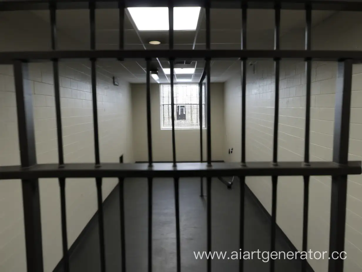 view from the holding cell 