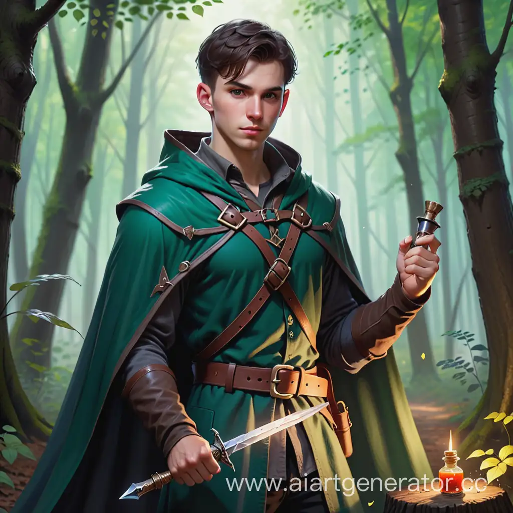 Young-Adventurer-Wielding-Dagger-in-Enchanted-Forest