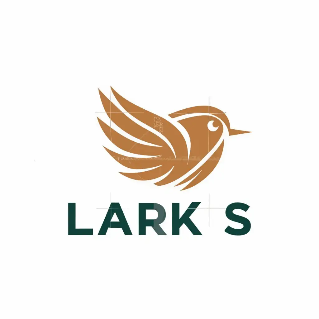 LOGO-Design-for-Larks-Elegant-Lark-Symbol-with-Moderate-Font-for-Nonprofit-Branding