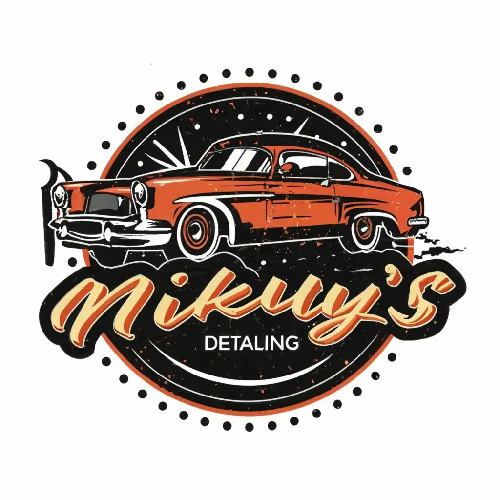 logo, Automotive Detailing, with the text "Mikeys Detailing", typography, be used in Automotive industry