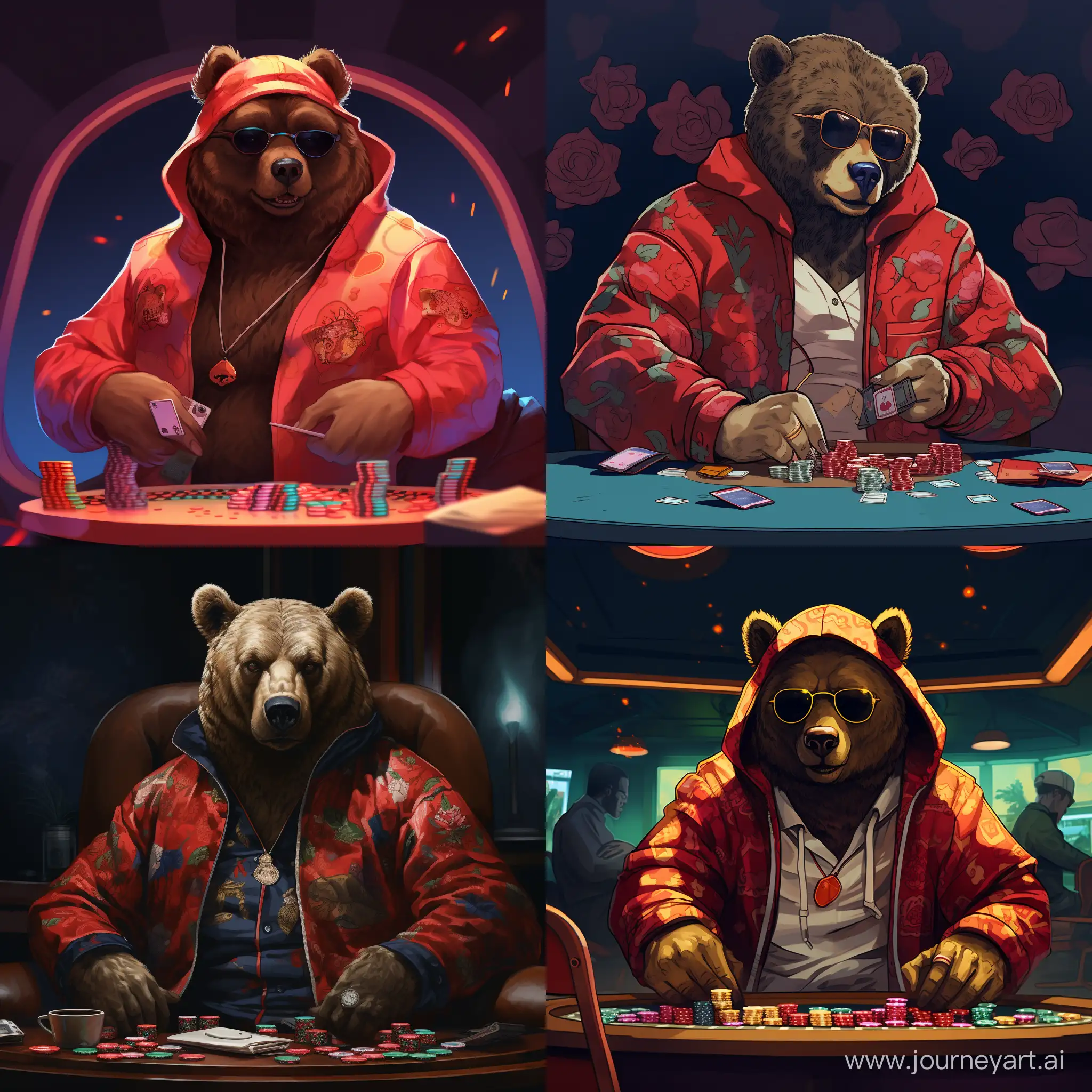 Stylish-Bear-Streaming-Casino-Fun-in-Gucci-Sweater