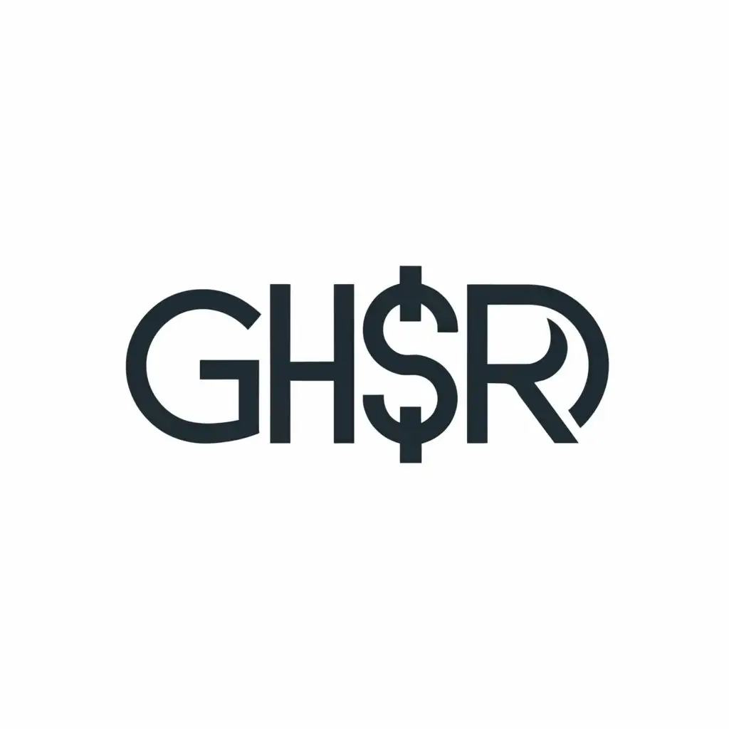 a logo design,with the text "GH$RI", main symbol:$,Moderate,clear background
