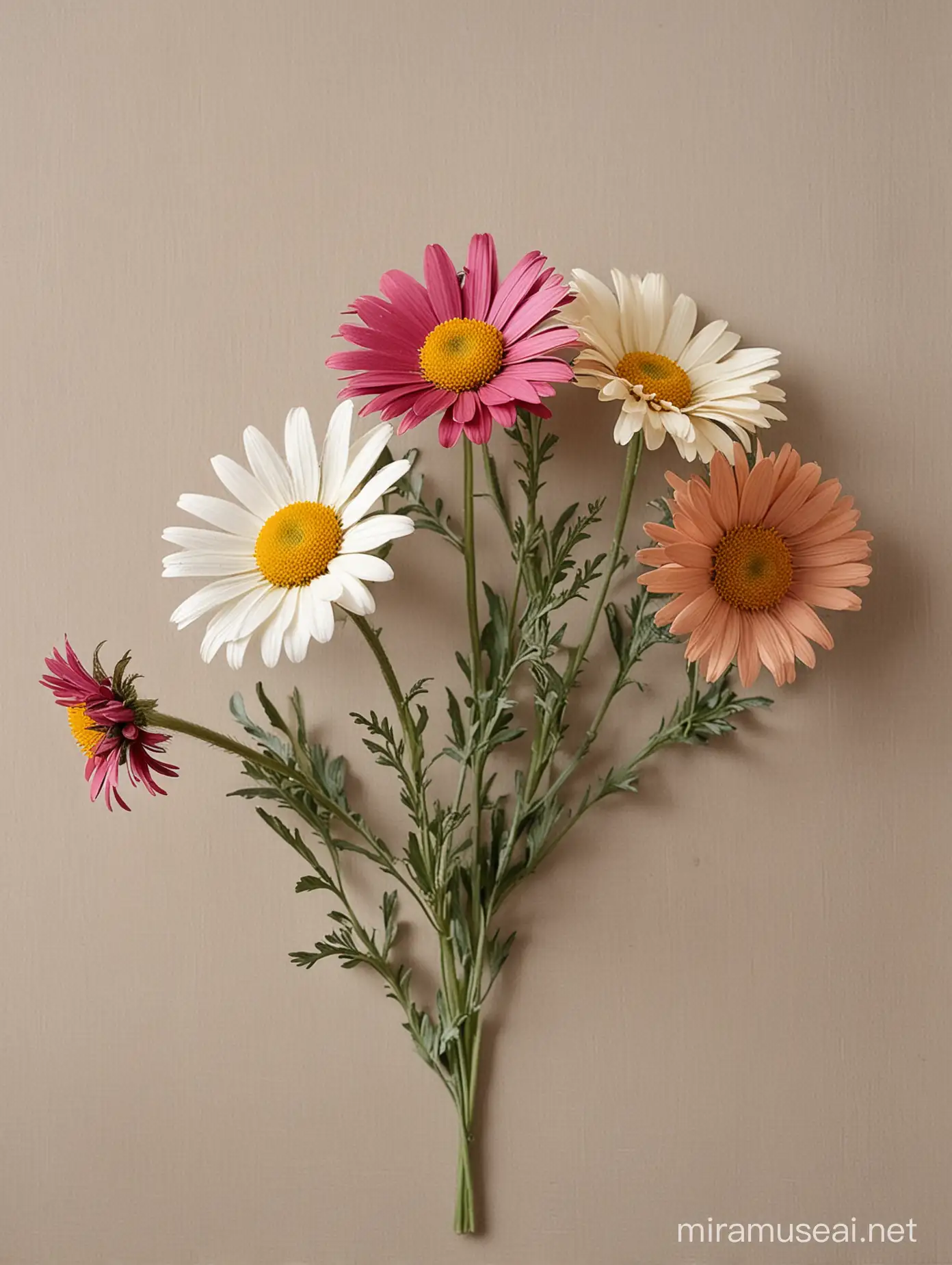 natural-big-1-daisy-MULTI COLORS-wild-flower-botanical-in-stylish-decorative