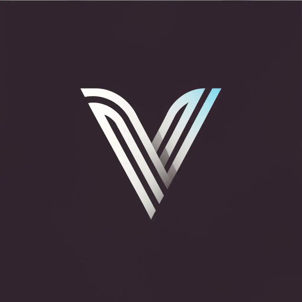 a logo design,with the text "V", main symbol:letter V,Minimalistic,clear background