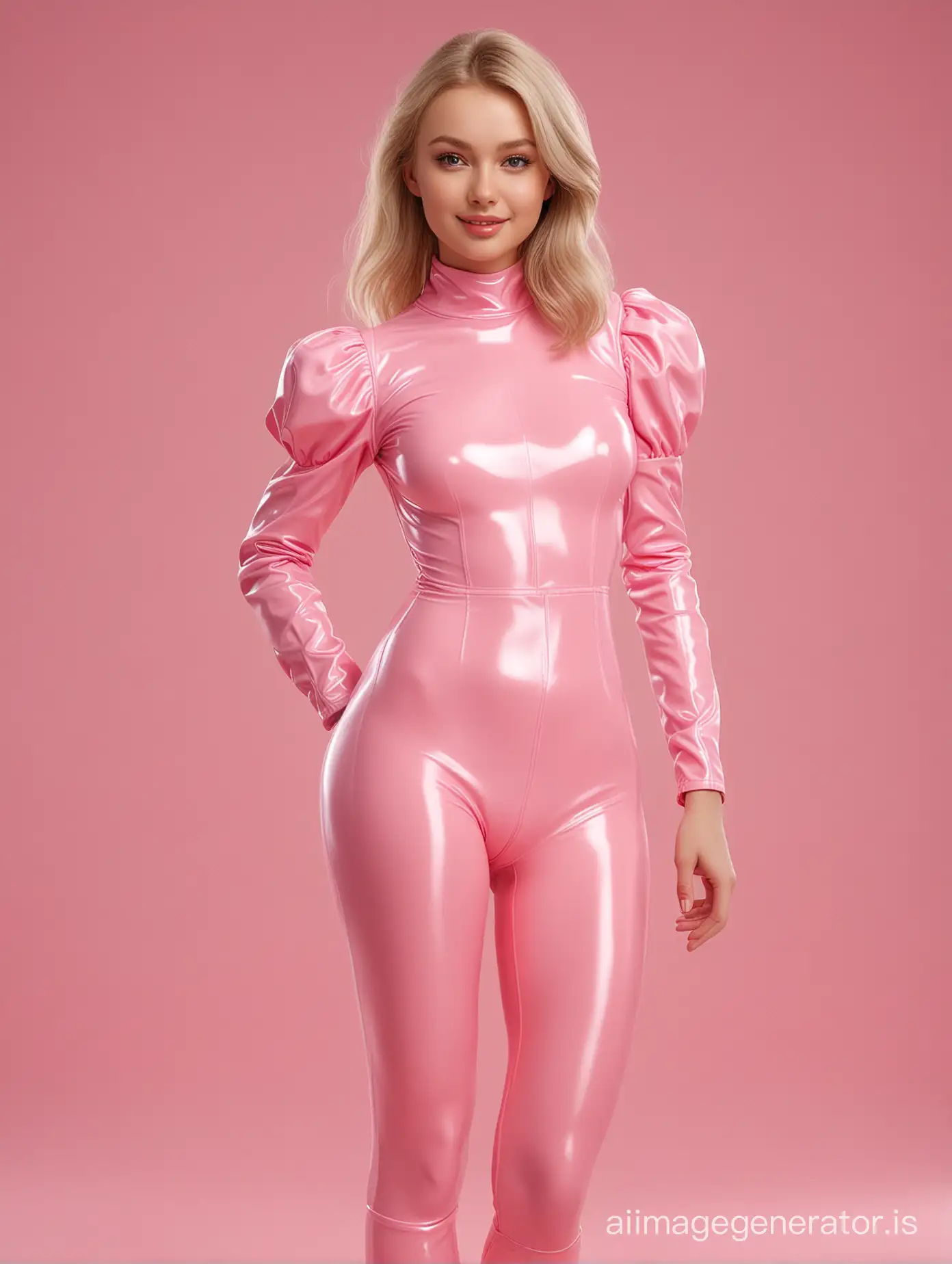 Full-Body-Shot-of-Cute-Girl-in-Pink-Bodysuit-by-Alexey-Venetsianov