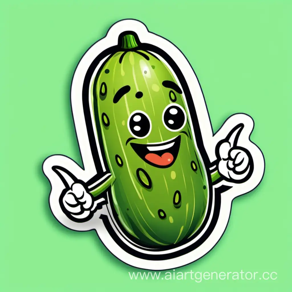 Cheerful-Cucumber-Sticker-Vibrant-Vegetable-Character-Illustration
