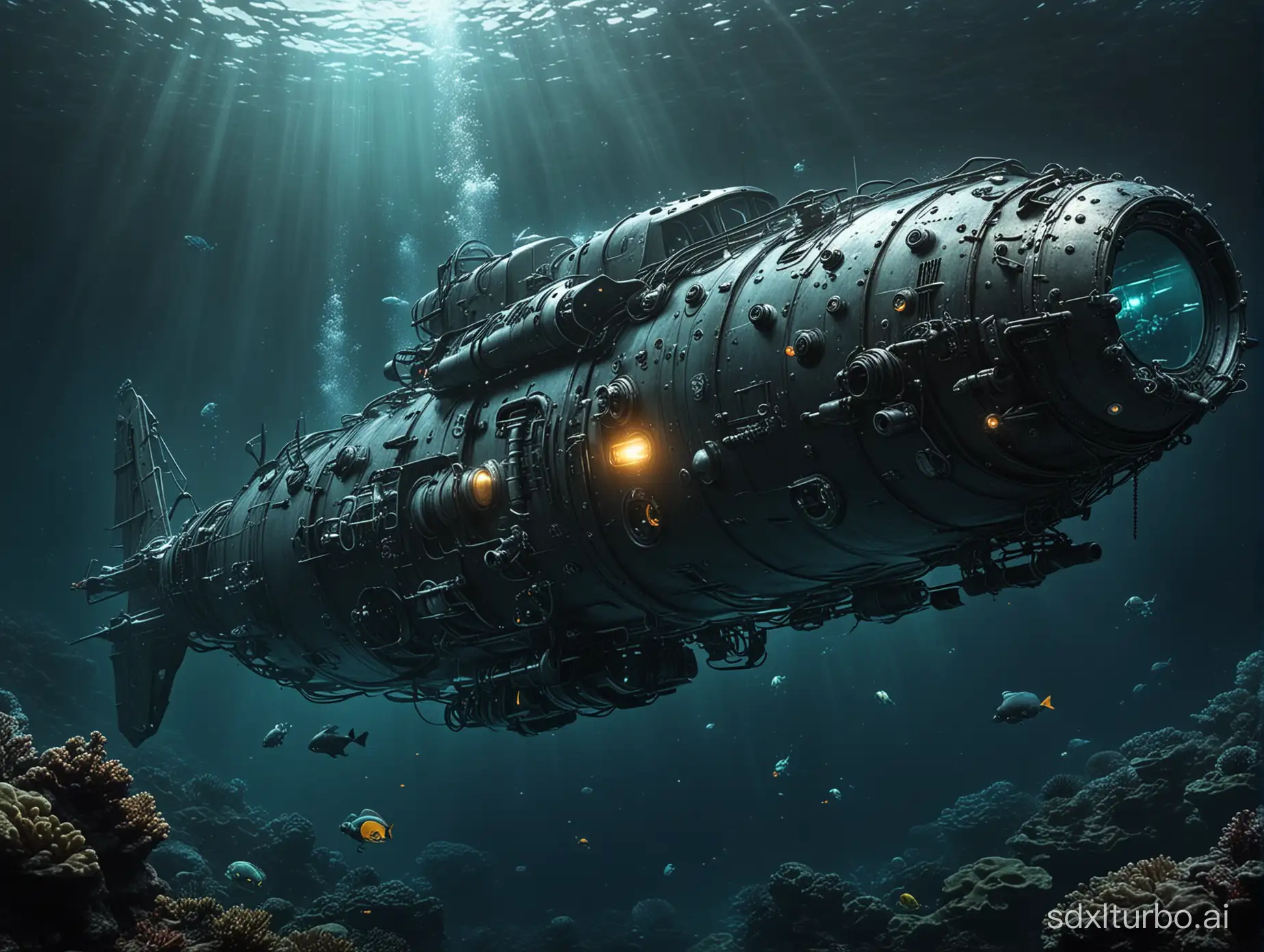蛟龙号潜水艇深海下潜科幻 高级