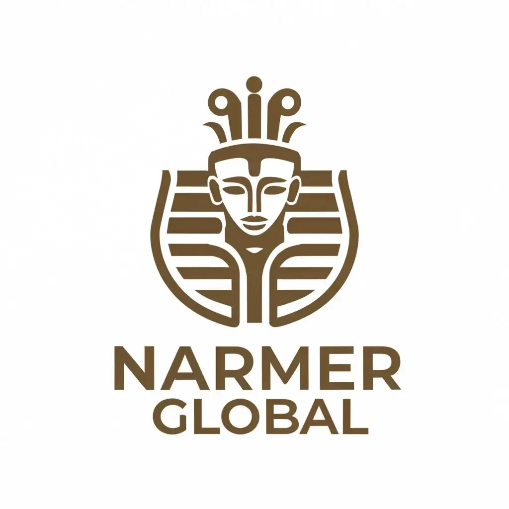 a logo design,with the text "Narmer Global", main symbol:King,Minimalistic,be used in Legal industry,clear background