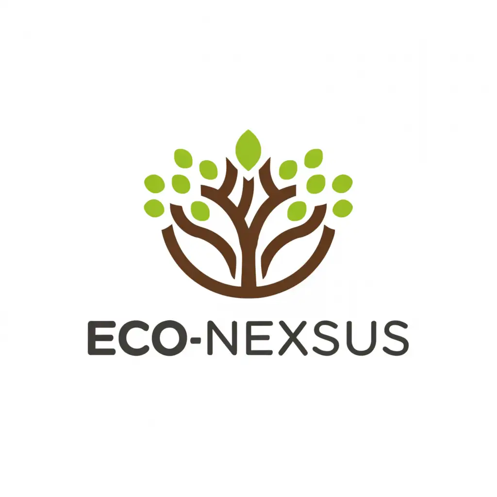 LOGO-Design-For-EcoNexsus-Sustainable-Growth-with-Interconnected-Tree-Symbol