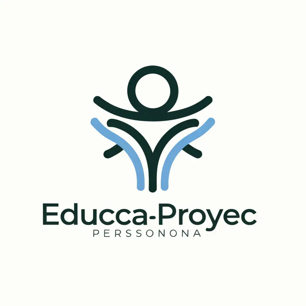 a logo design,with the text "EDUCAPROYEC", main symbol:PERSONAS,Minimalistic,be used in Religious industry,clear background