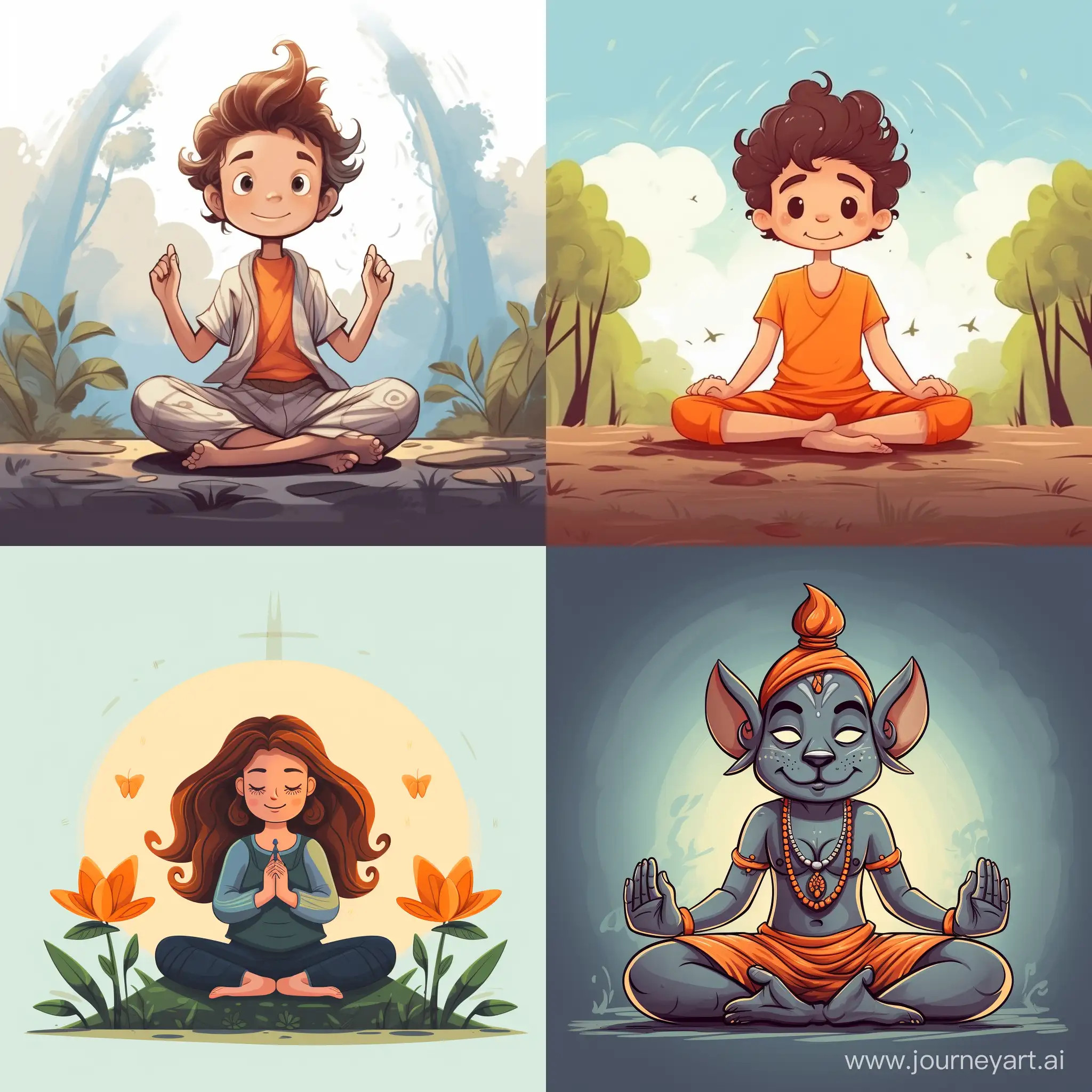 Cartoon-Style-Yoga-Pose-Illustration