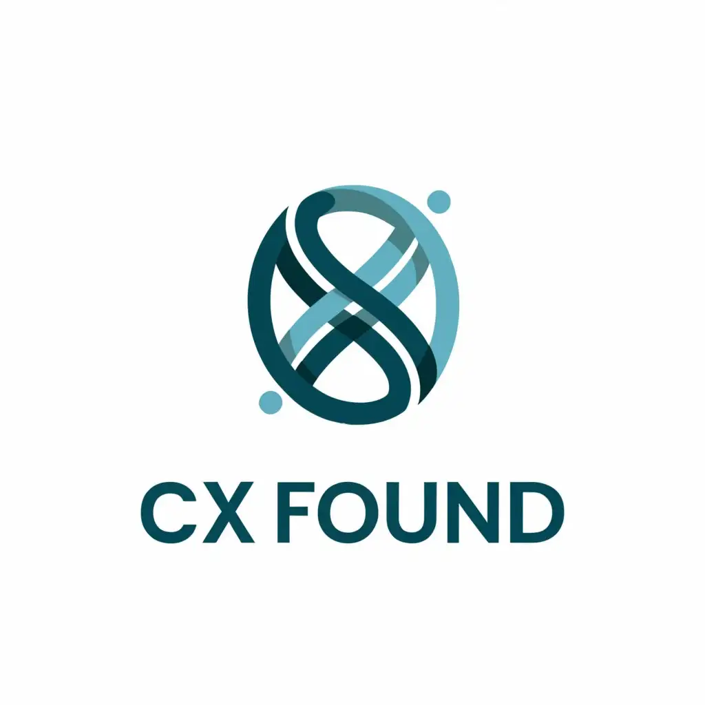 a logo design,with the text 'CX Found', main symbol:collaboration, helping,complex,be used in Technology industry,clear background