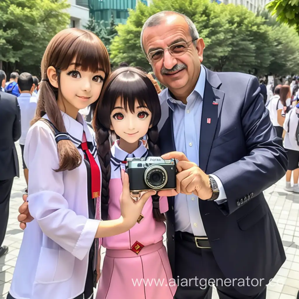 Kemal Kılıçdaroğlu anime kızıyla fotoğraf çekiyor