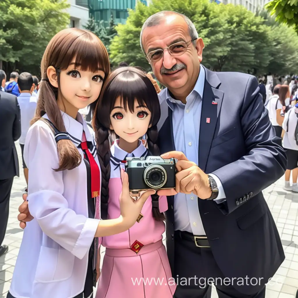 Kemal-Kldarolu-Poses-with-Anime-Girl-for-a-Playful-Snapshot