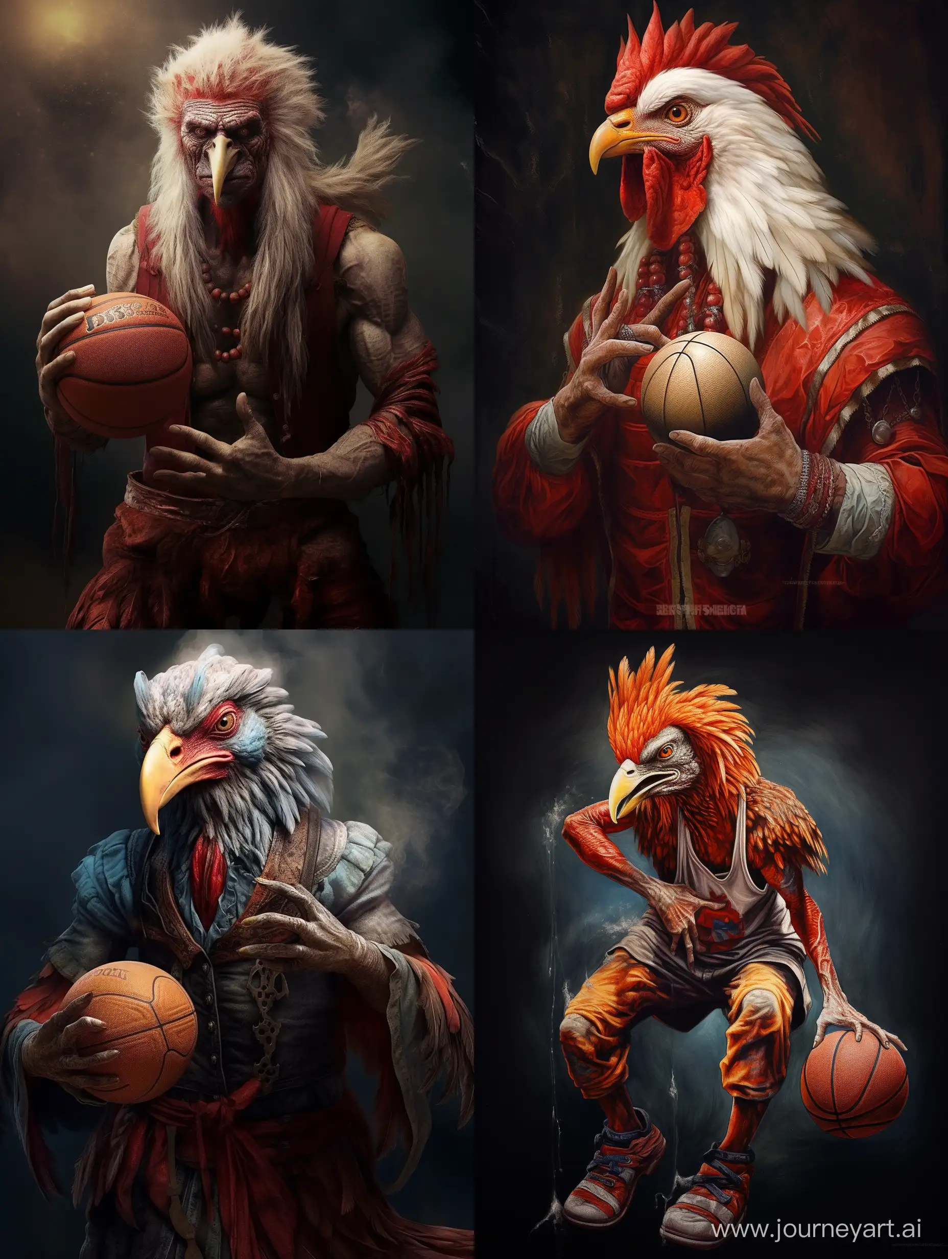 打篮球的鸡
