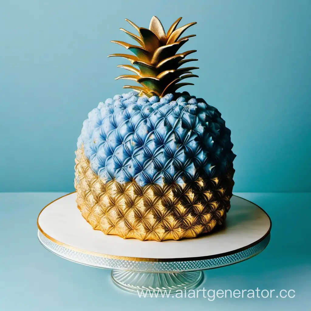 Delicious-Blue-Pineapple-Cake-Celebrating-20-Years