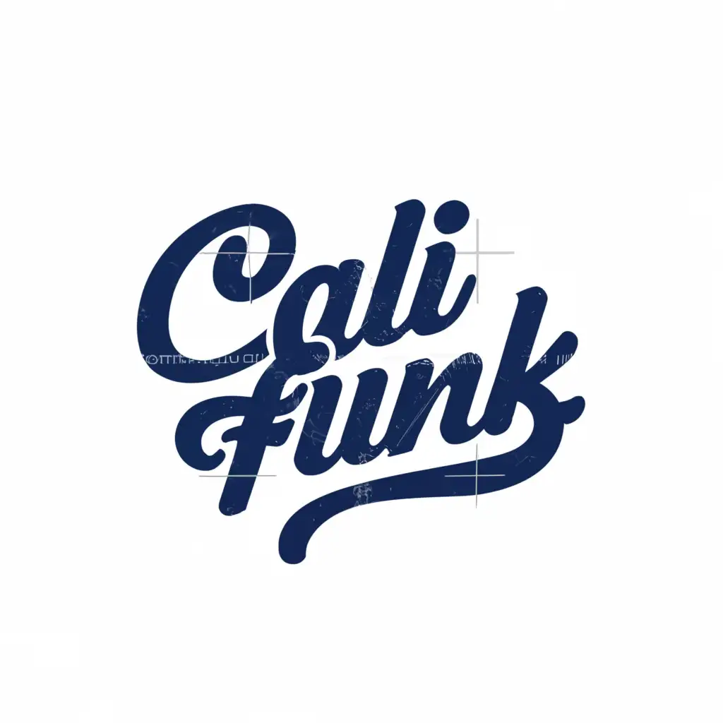 a logo design,with the text "Cali Funk", main symbol:midnight blue,Moderate,be used in Entertainment industry,clear background