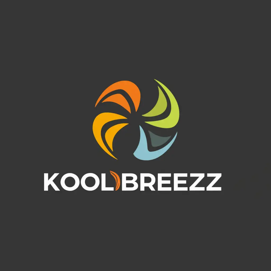 a logo design,with the text "Koolbreeze", main symbol:Fan, Breeze,Moderate,be used in Retail industry,clear background