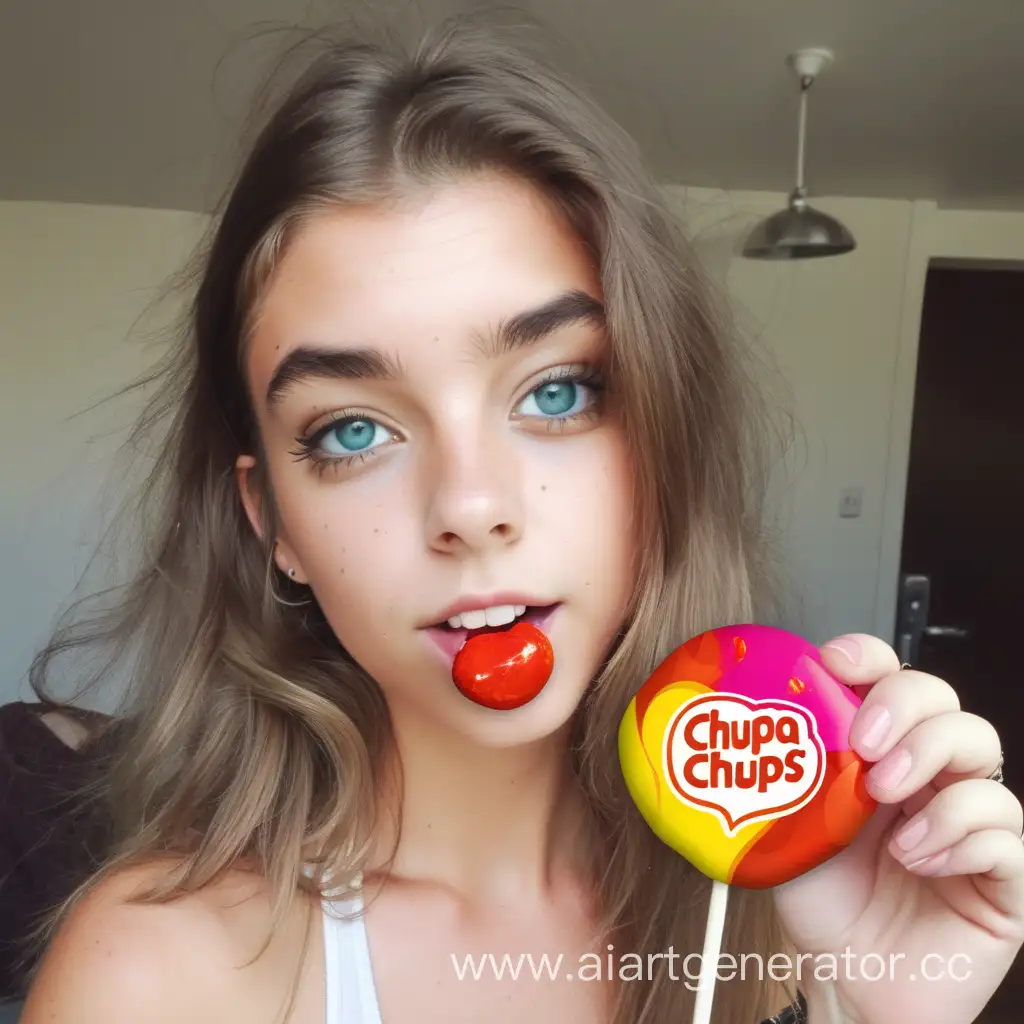 Tinder-Girl-Enjoying-a-Chupa-Chups-Candy