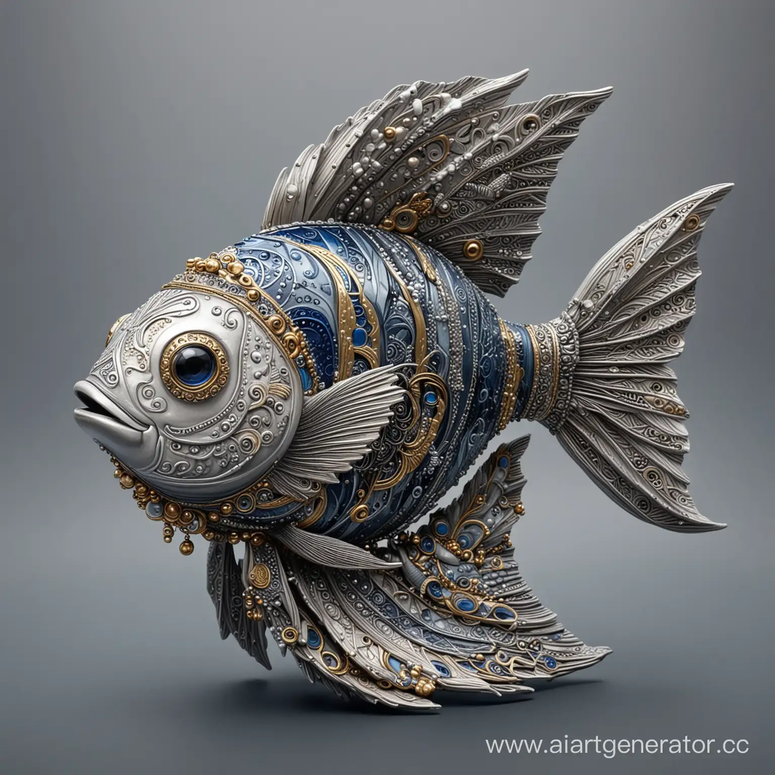 Ethnic-Style-Mystical-Fish-Figurine-with-Symbolic-Details