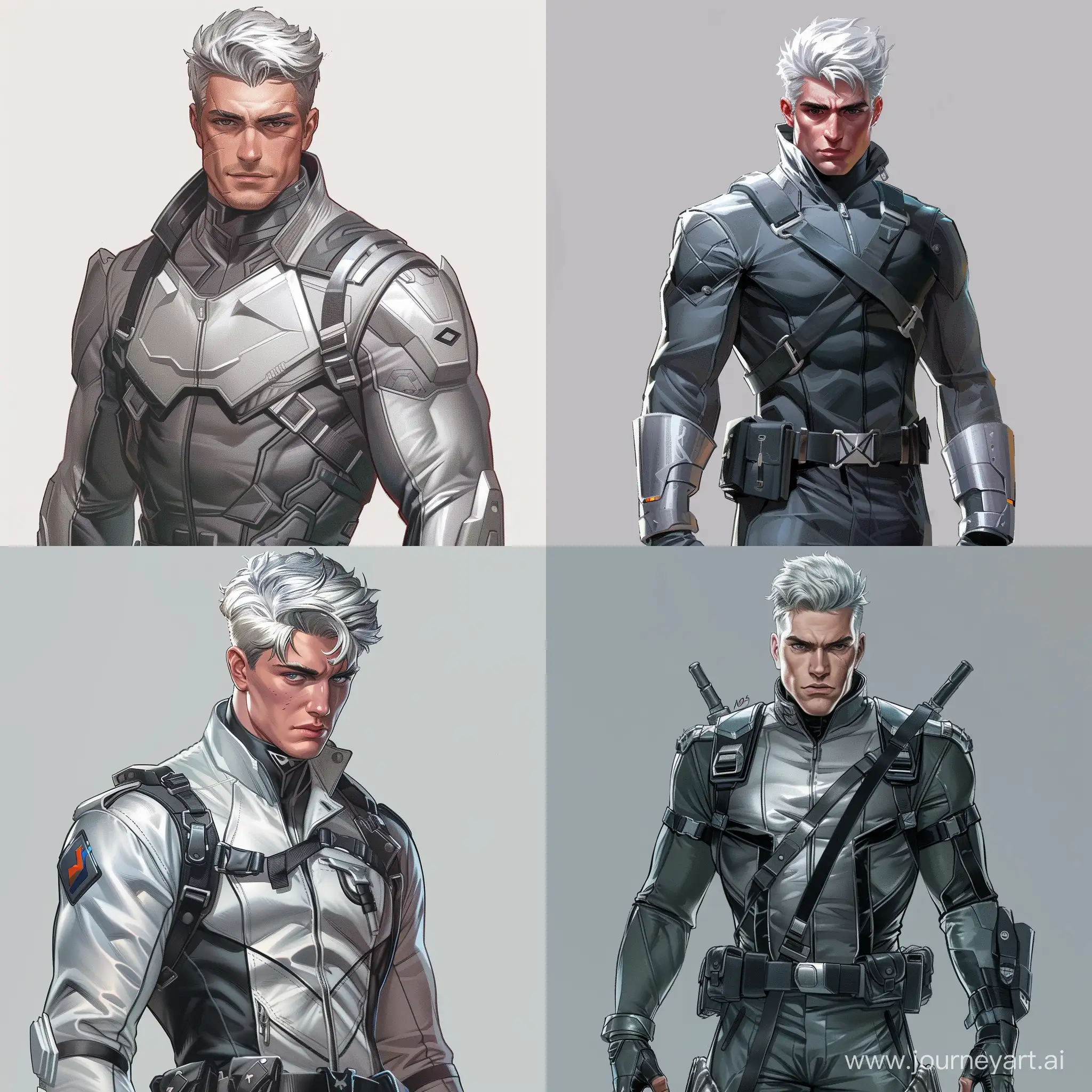 Marvels-Handsome-Male-Spy-Variant-Silver-Sable-with-Silver-Hair
