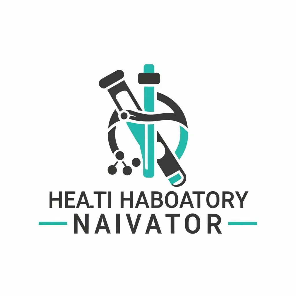 a logo design,with the text "health laboratory navigator", main symbol:analysis,Moderate,be used in Medical Dental industry,clear background