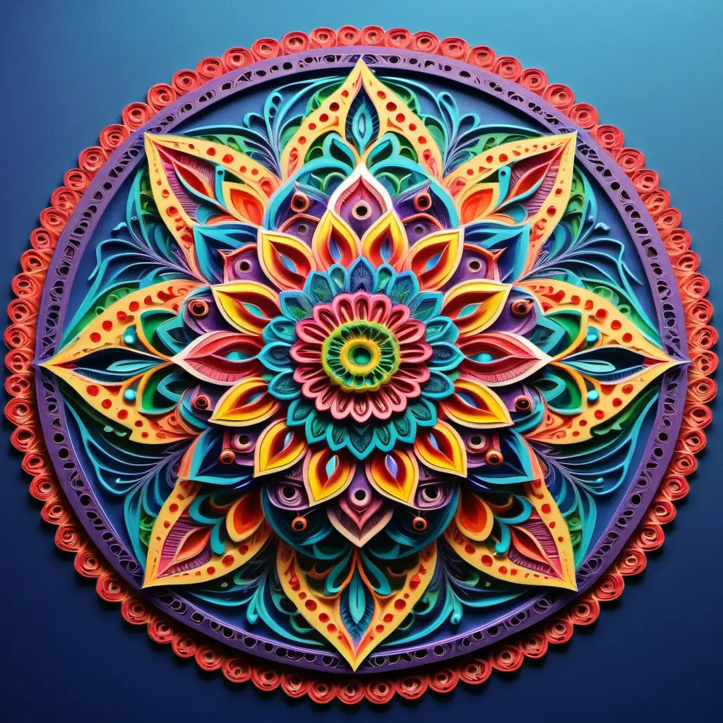 Unique Intricate Colored Mandalas Creation