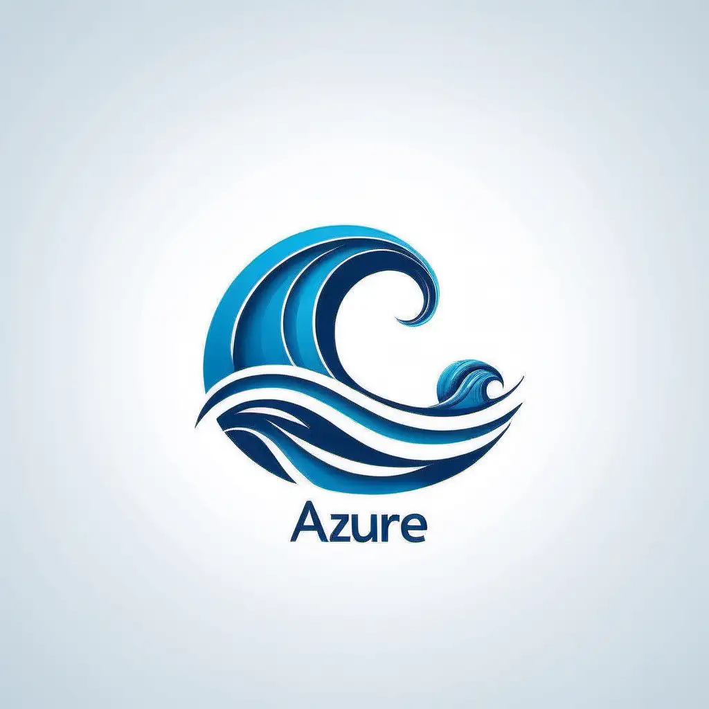 I need a logo for my company. White background. Company is called azure wave consultning. Its a small company. Please add in azure colour. Its a logo